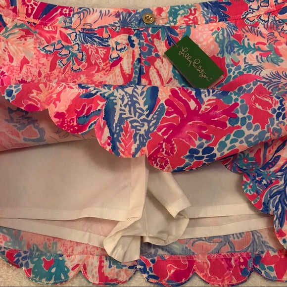 🍃🌸 NWT Lilly Pulitzer Colette Skort Sz 16 🌸🍃 - Picture 6 of 8